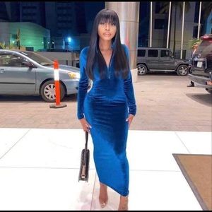 MIDI Velour Dress